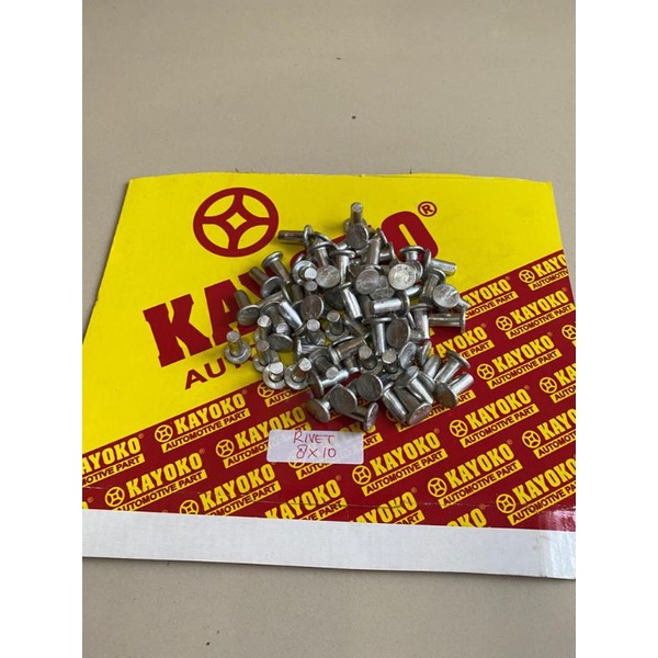 PAKU RIVET PAKU KAMPAS REM 8X10 RINO HT125 HT130 HARGA PER 10PC