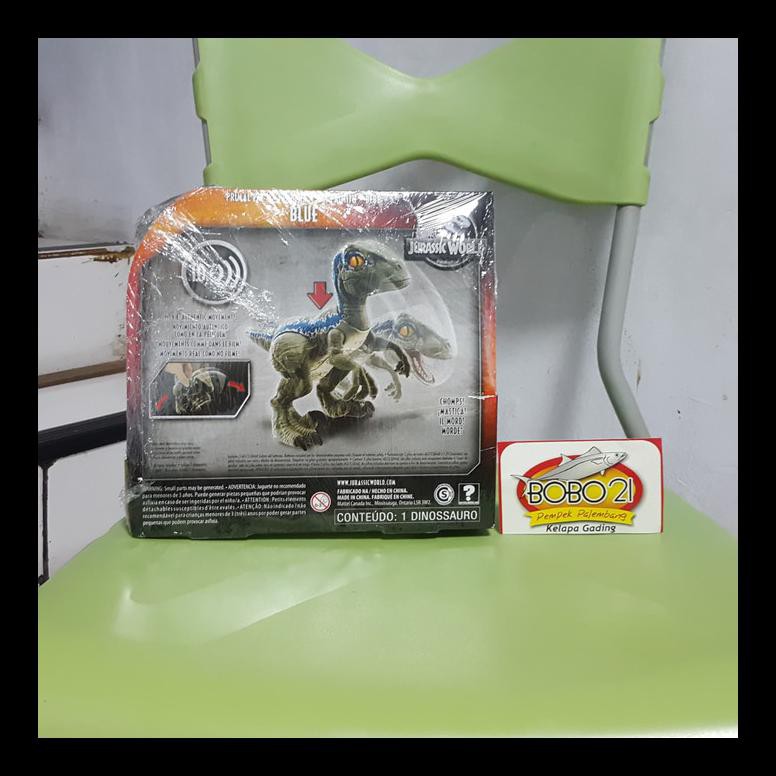 Sale Jurassic World Primal Pal Blue Dino Rivals Velociraptor Mattel Action Figure Murah Meriah Al7