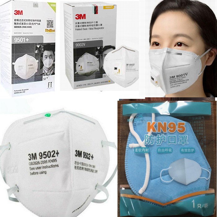 Masker 3M N95 9001 9002 9001V 9002V 9002VZ 9501+ 9502+ 9502V+ Respiratory Mask