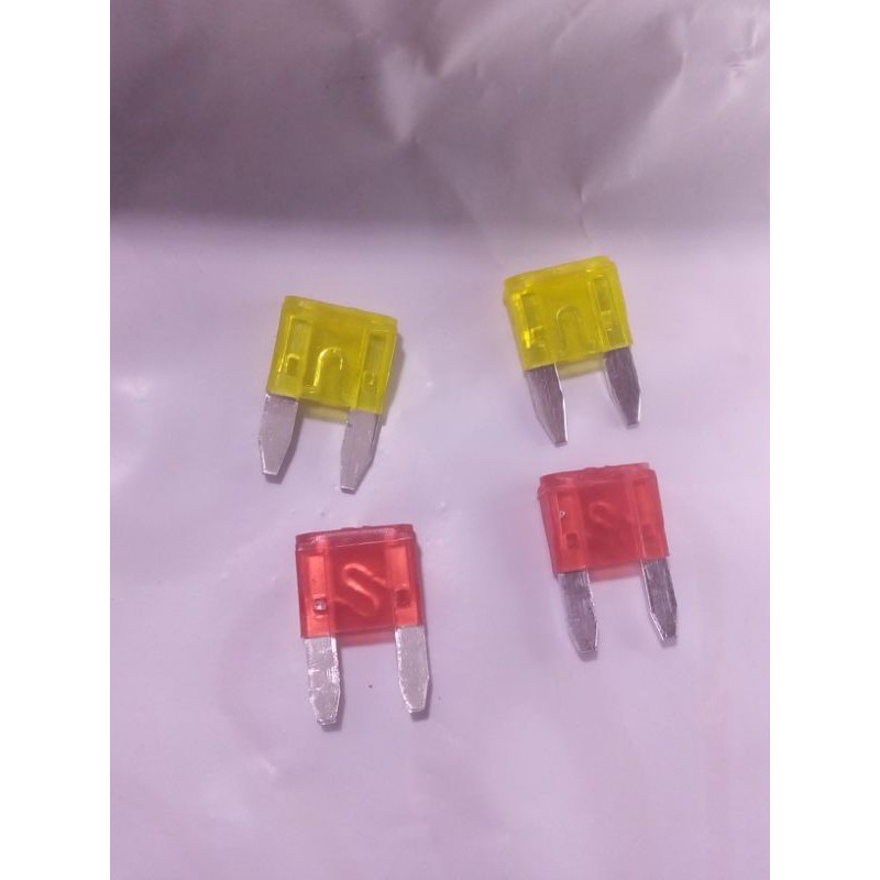 fuse sekering kecil 10A kaki 2 per pack