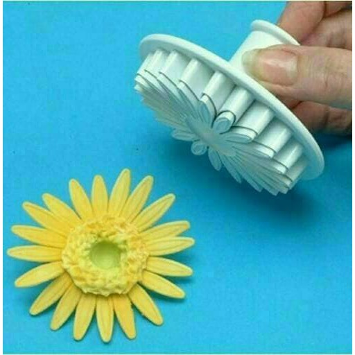 PLUNGER CETAKAN CUTTER COOKIES KUE KERING BUNGA FLOWER MATAHARI ck647