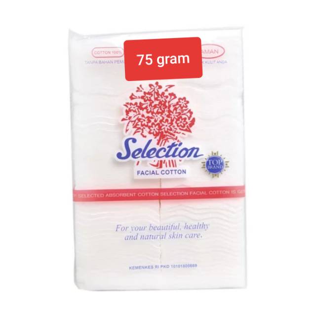 KAPAS SELECTION 75 GR / COTTON FACIAL PEMBERSIH