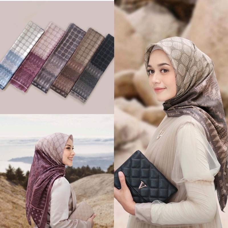 Em3 Scarf, HIJAB SEGIEMPAT VOAL MOTIF LASERCUT | Ziddy Series Best Seller