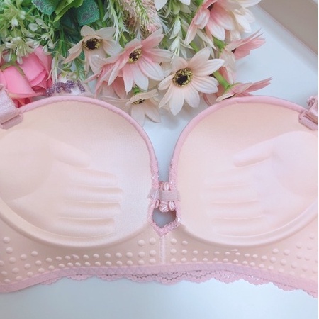 Bra Set (K-BS24) Seamless Fashion Bra + CD tanpa kawat busa push up tangan