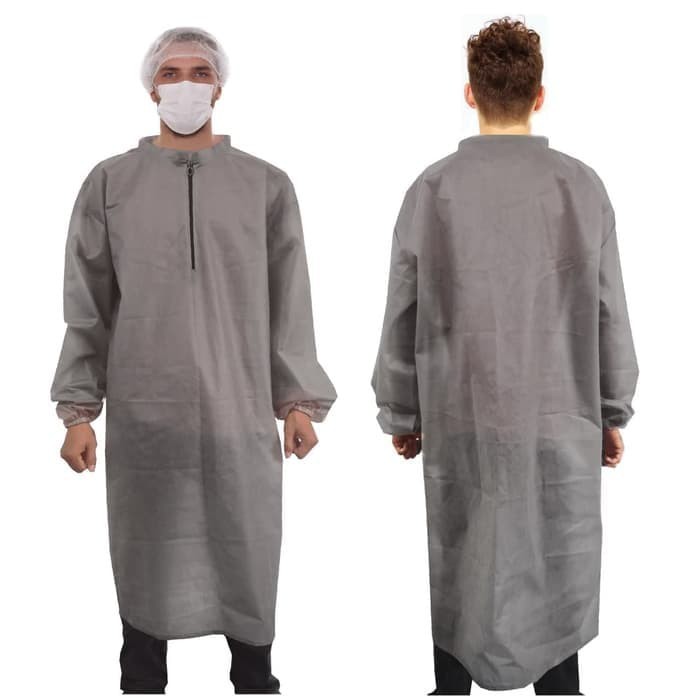 Baju APD Alat Pelindung Diri Bahan Spunbon Non Woven Model Jas poncho