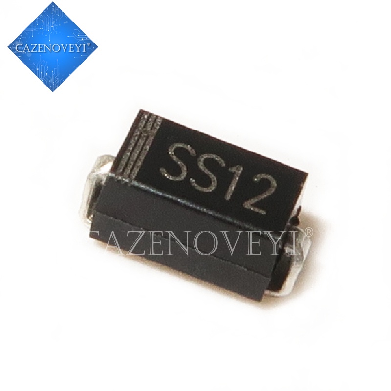 100pcs / lot Sparepart Komponen Elektronik Chip Dioda Schottky SMA 1N5817 smd 1A 20V do-214ac IN5817 SS12