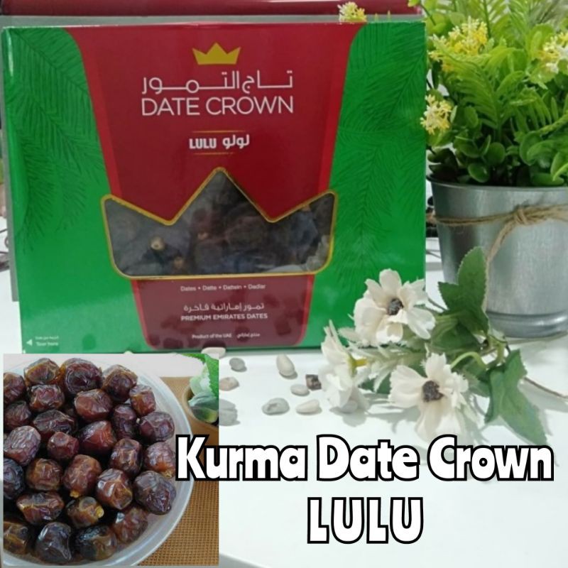 

Kurma Date Crown LULU 1 Kg / Dates Premium 1Kg Makanan Buah Manis Sehat