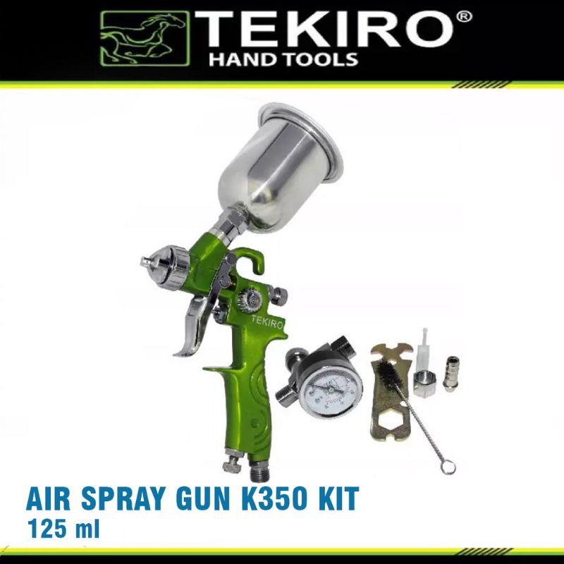 TEKIRO Spray Gun K350 Kit - Spray Gun Mini HVLP 0.8mm Premium K-350