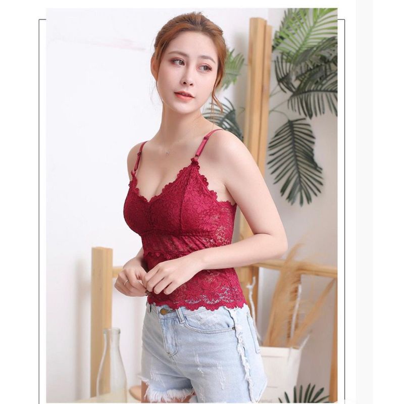 Pakaian Dalam Wanita Bralette Bra Renda Fashion Seksi Bra Tanpa Kawat