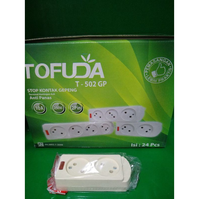 STOP KONTAK GEPENG TOFUDA 2LB