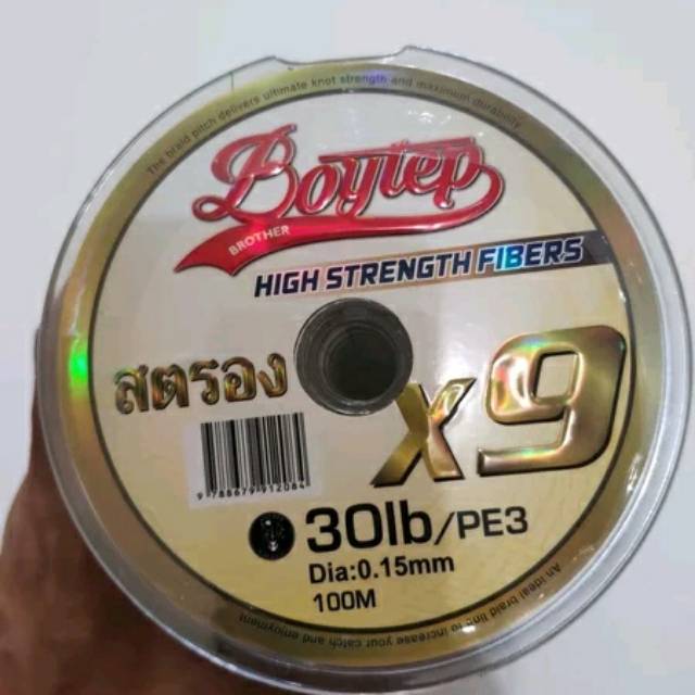 PE Boytep X9 30lb/100m
Made in Thailand
