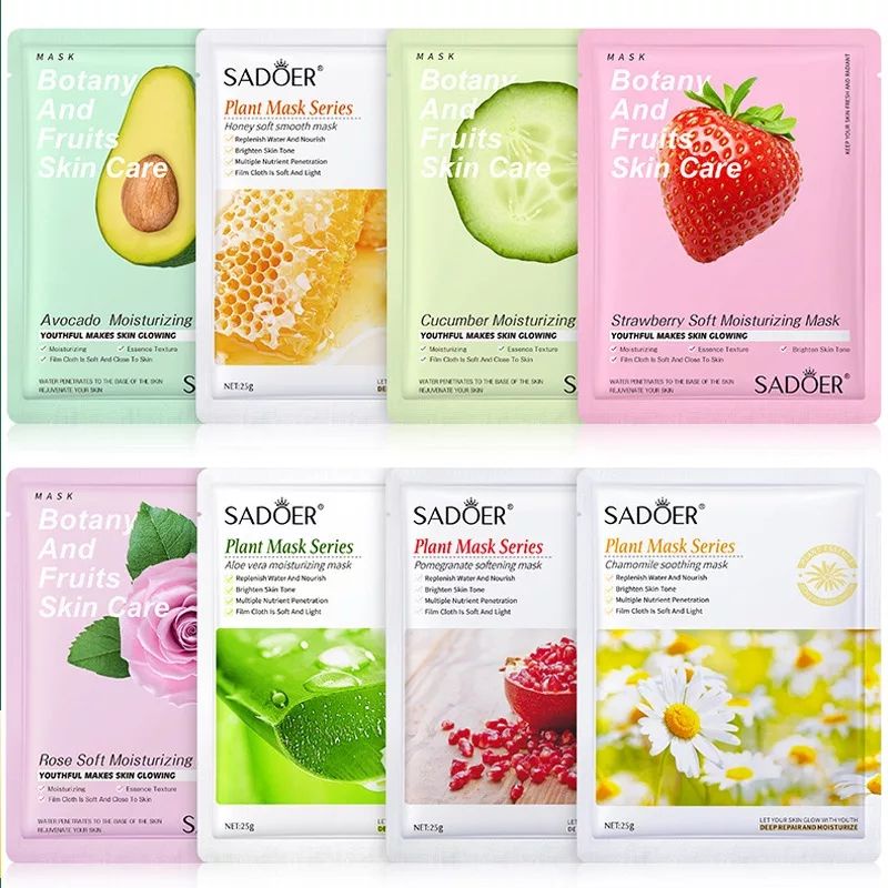 HCHANA / ROREC ORIGINAL SHEET MASK NATURAL SKIN CARE MASKER WAJAH TERMURAH TERNYAMAN GLOWING MENCERAHKAN MUKA MENYEGARKAN MUKA