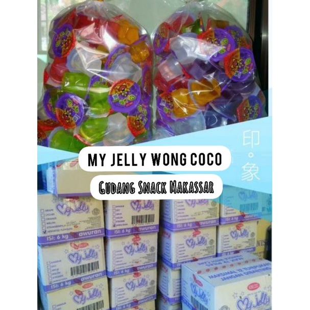 

SNACK KILOAN 500gr AGAR-AGAR MY JELLY WONG COCO CEMILAN MURAH