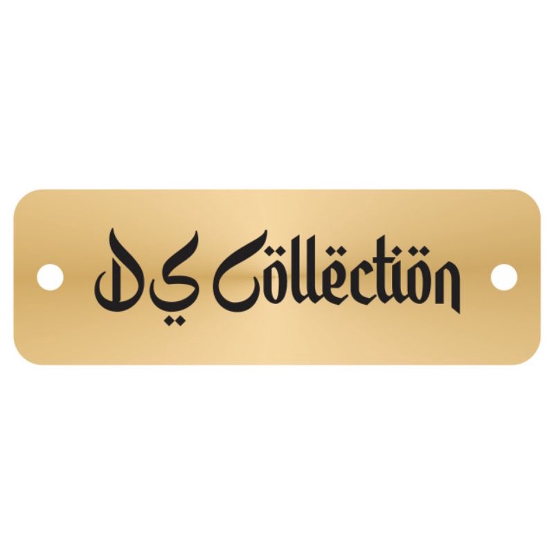 

label akrilik DS Collection gold ukuran 1*3 cm 50 pcs