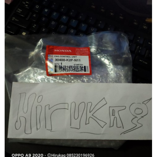 30400-K2F-N11 HGP AHM 100%  ECU ENG CONTROL UNIT SCOOPY ESP K2F ORI AHM 30400K2FN11