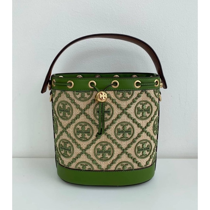 TB Monogram Jacquard Bucket Bag
