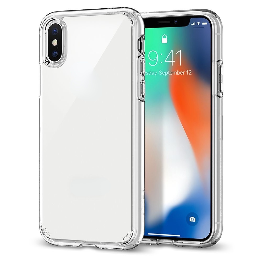 Casing Soft Case Bumper Hybrid Bahan TPU Kristal Transparan Untuk Apple iPhone X / 6 / 7 / 8 Plus