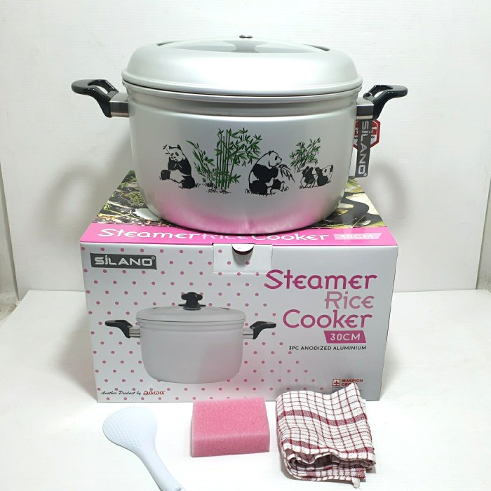 Maspion Panci Kukus Silano Steamer Rice Cooker Serbaguna 22cm 28cm 30cm