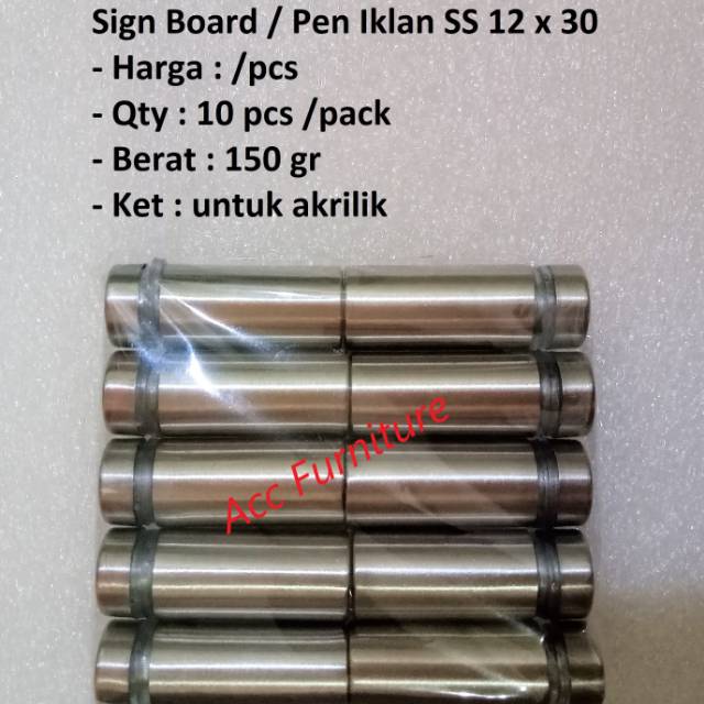 

Sign Board / Pen Iklan 12 x 30 (SS)