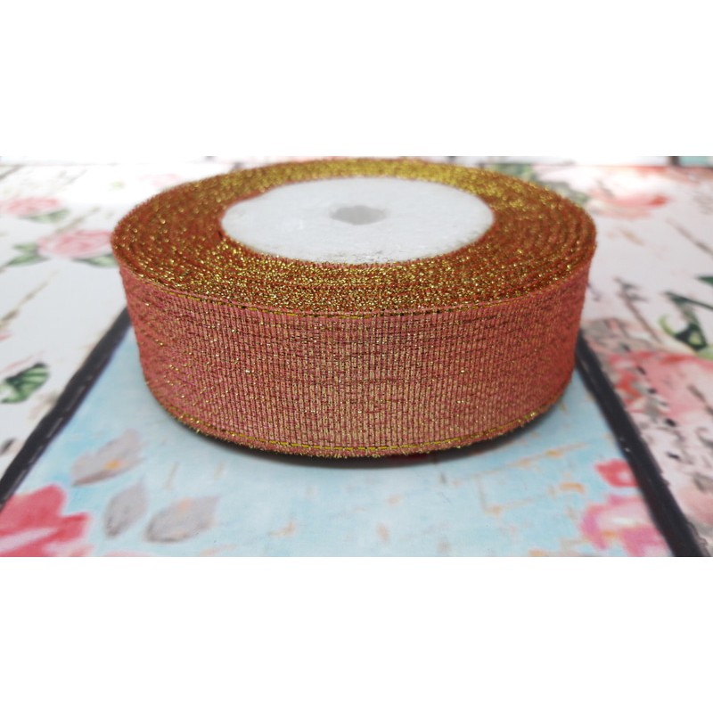 

Pita Organdi Metalik Orange /Roll