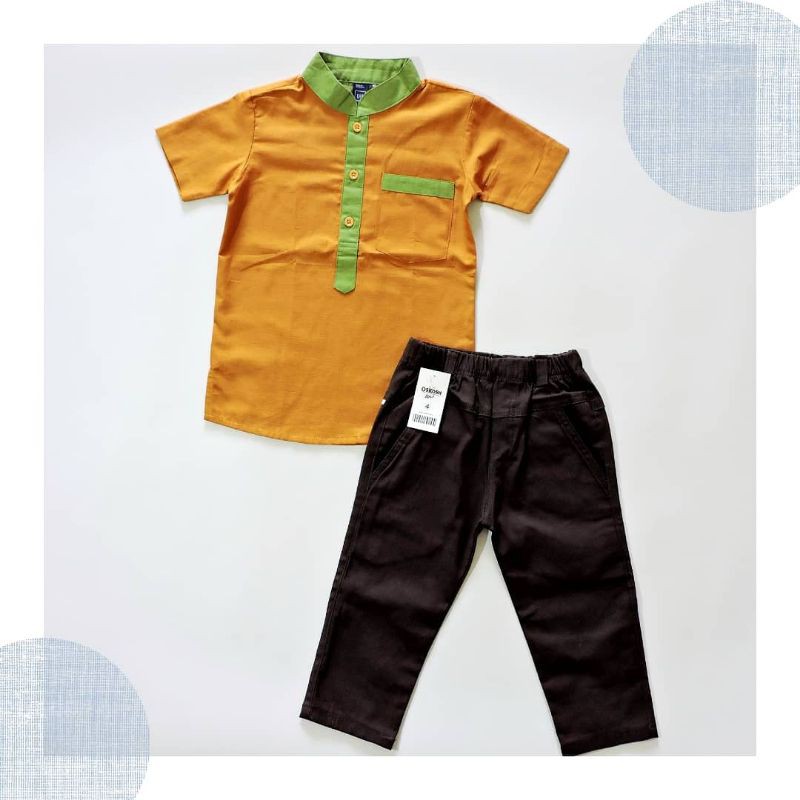 SETELAN/STELAN BAJU KOKO ANAK GAP MIX CELANA CHINO OSHKOSH PREMIUM MURAH DISKON