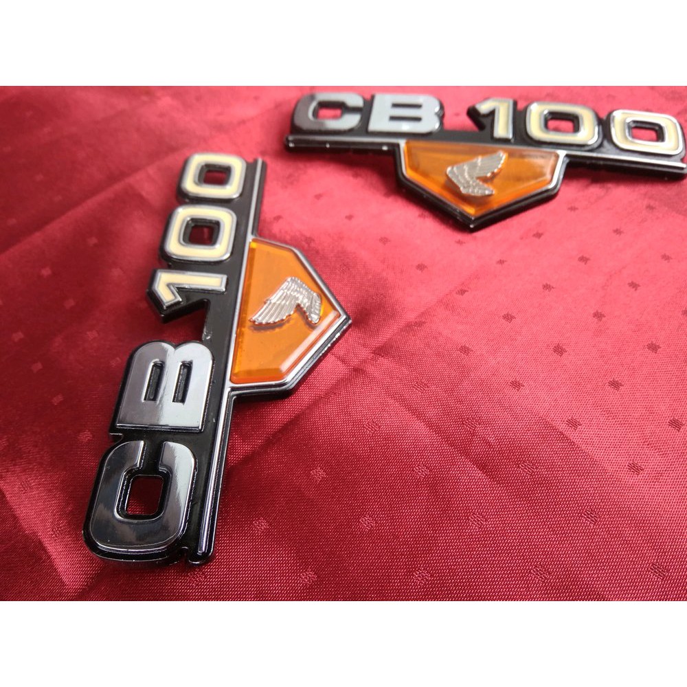 emblem tepong box bok aki side cover k3 cb 100 cb100 import taiwan 95 persen bahan mirip ori origina