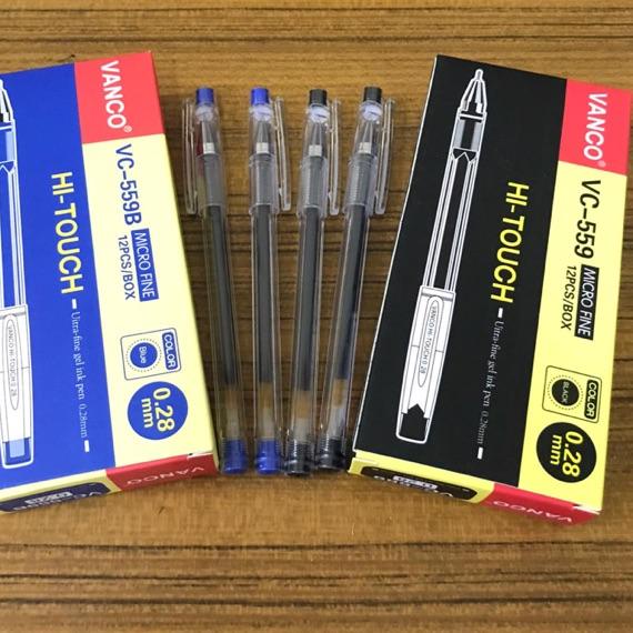 

12.12 Brands Festival 12pcs Bolpoin / Pulpen Vanco Hitouch VC-599 Biru dan Hitam