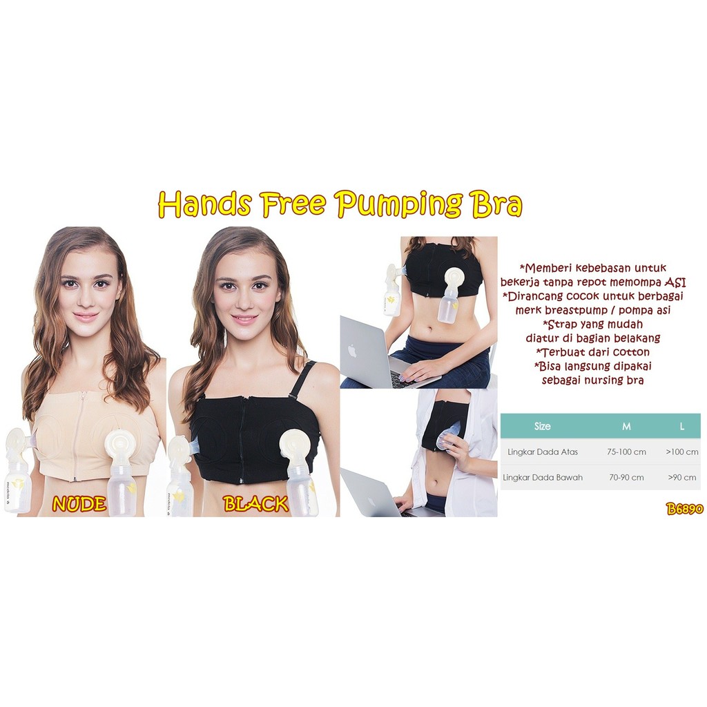 Mooi Mom Hands Free Pumping Bra /BH Ibu Menyusui/ BH Ibu Pompa Asi (GET SPECIAL PRICE BY INBOX)