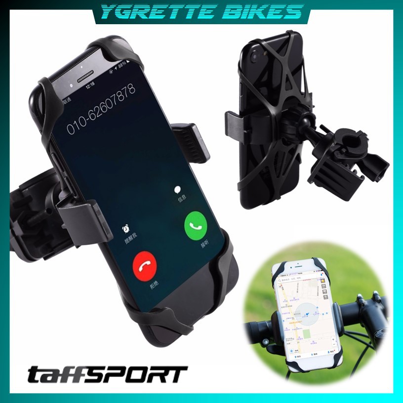 YGRETTE - Terlaris TaffSPORT Bike Smartphone Holder Sepeda Universal Rack Bicycle HP Stang Handlebar