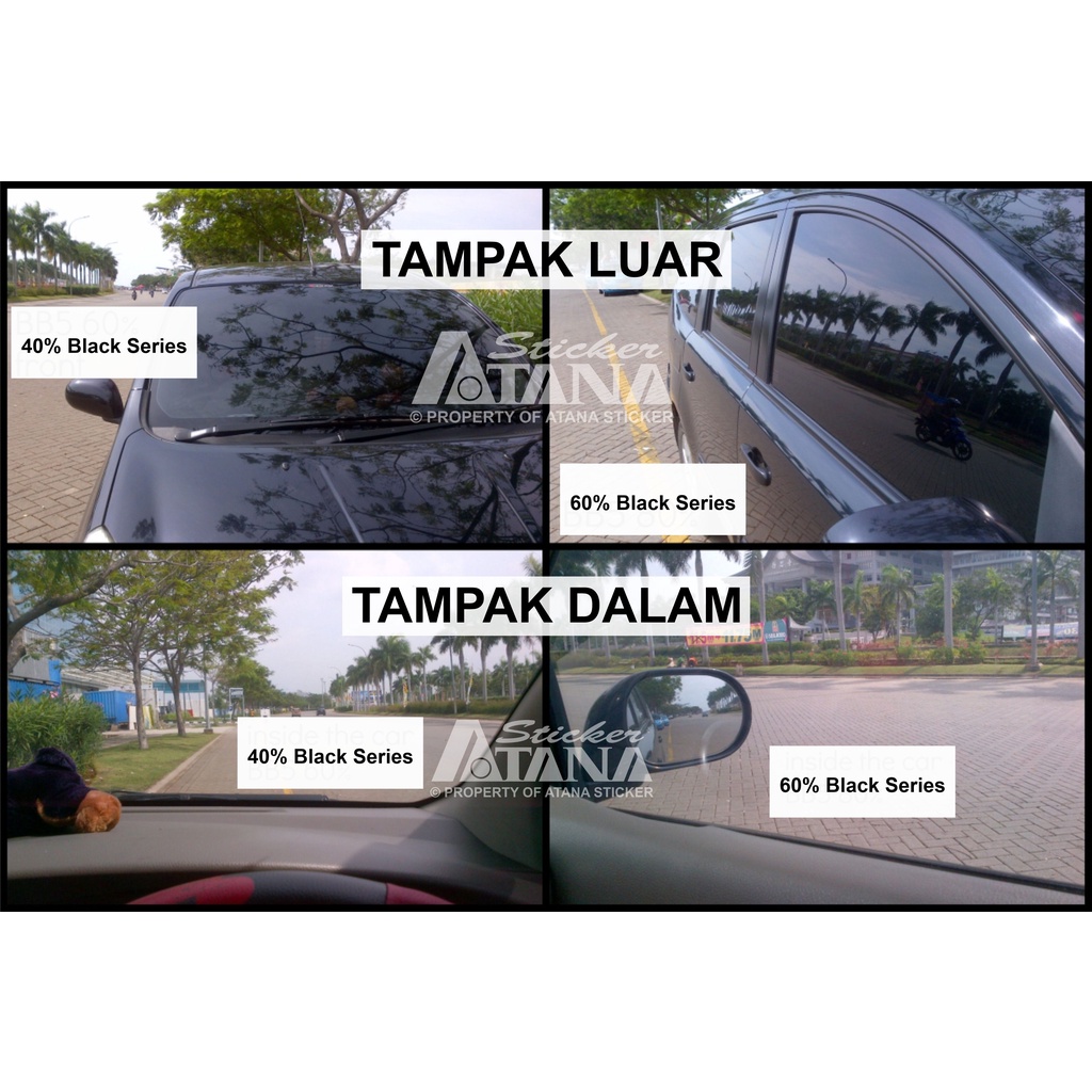 Kaca Film Hitam Riben Mobil Auto Film Jendela Antigores Ruangan Rumah Gedung Kantor Sun Protect Window Smoke Oneway Rayben Meredam Panas Cermin UV Ultra Violet 3M Black Beauty Vkool Sunmaster Meteran Roll