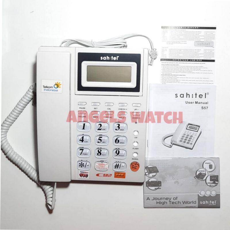 telepon sahitel S-57 garansi resmi original sahitel telepon rumah S57