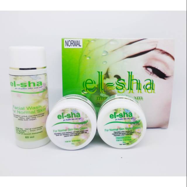 EL-SHA Cream Wajah BerBPOM Tanpa Pengelupasan Kulit