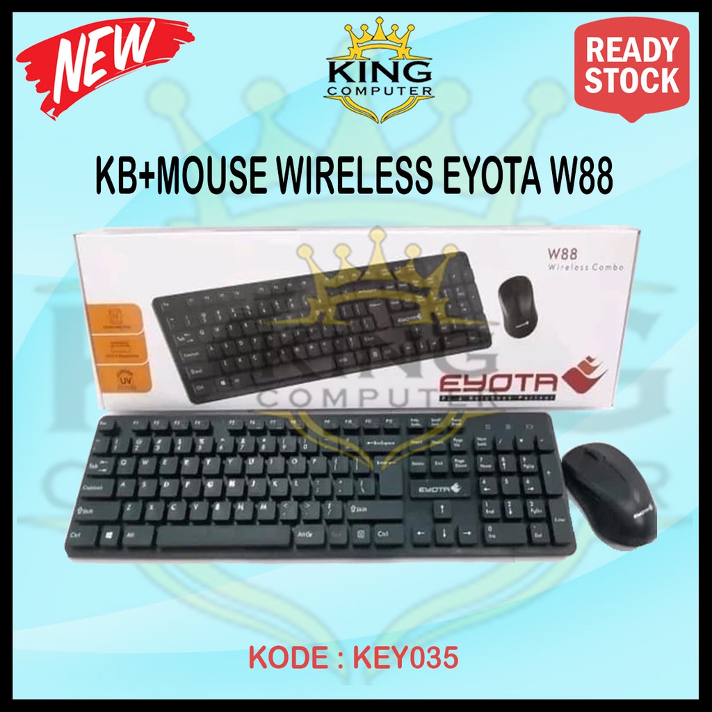 KEYBOARD MOUSE WIRELESS COMBO EYOTA W88