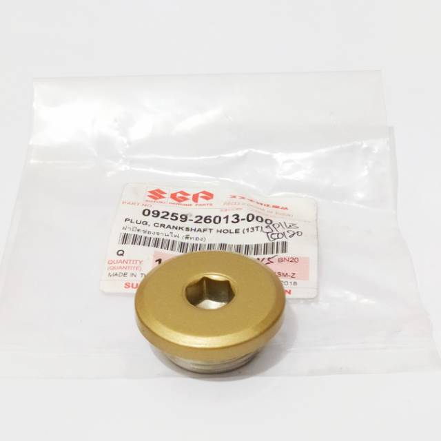 Tutup Top Plug Crankshaft Hole 13T Satria Fu150 SGP 09259-26013-000