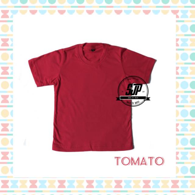 KAOS POLOS ANAK BAHAN COTTON BAMBOO LENGAN PENDEK TANPA LABEL MERK