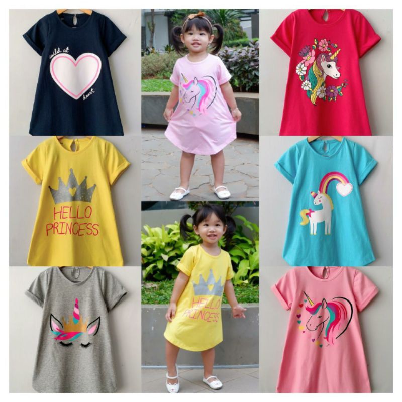 Dress Anak Smilee Sablon Dress Anak Lucu