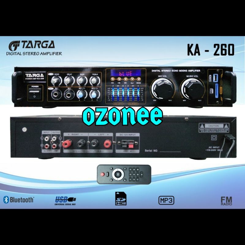 AMPLI TARGA KA 260 BLUETOOTH USB EQUALIZER ORIGINAL