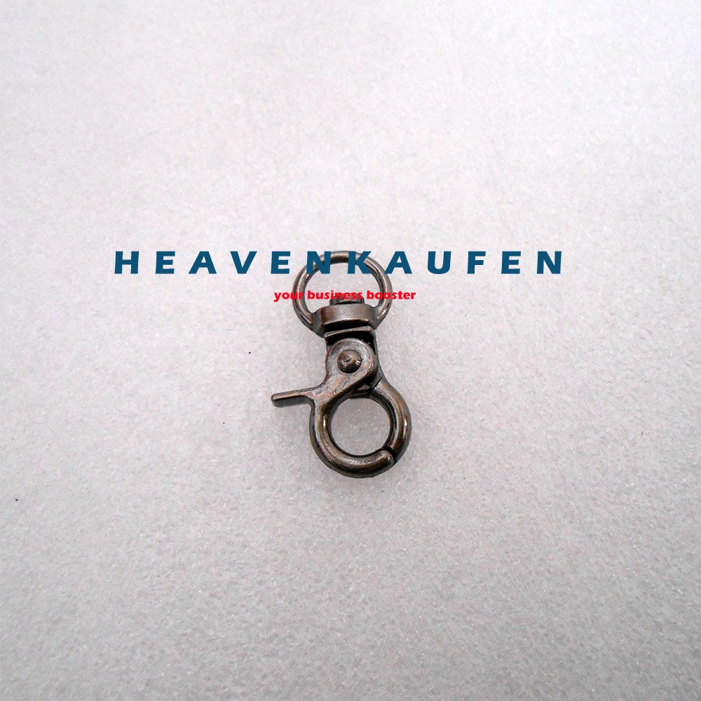 Pengait Kait Cantelan Kaitan Hook Kecil Lebar Lubang 1 cm Model Kakaktua Warna Black Nikel