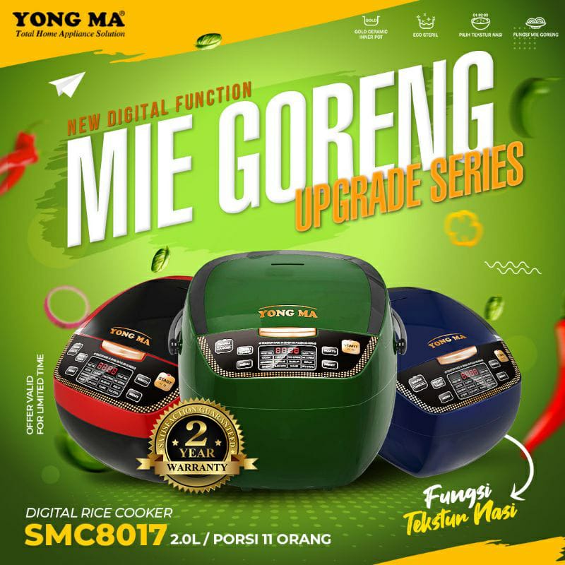 magic com digital 2L YONGMA SMC 8017 /rice cooker eco ceramic SMC8017