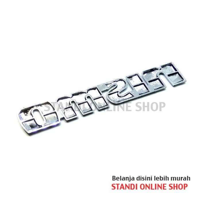 Emblem Mobil Belakang 3D Logo Sticker Nismo Aluminium Chrome Murah