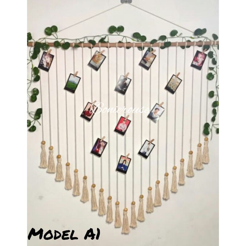 Macrame Gantungan Foto / Gantungan Foto Polaroid / Photo Hanger