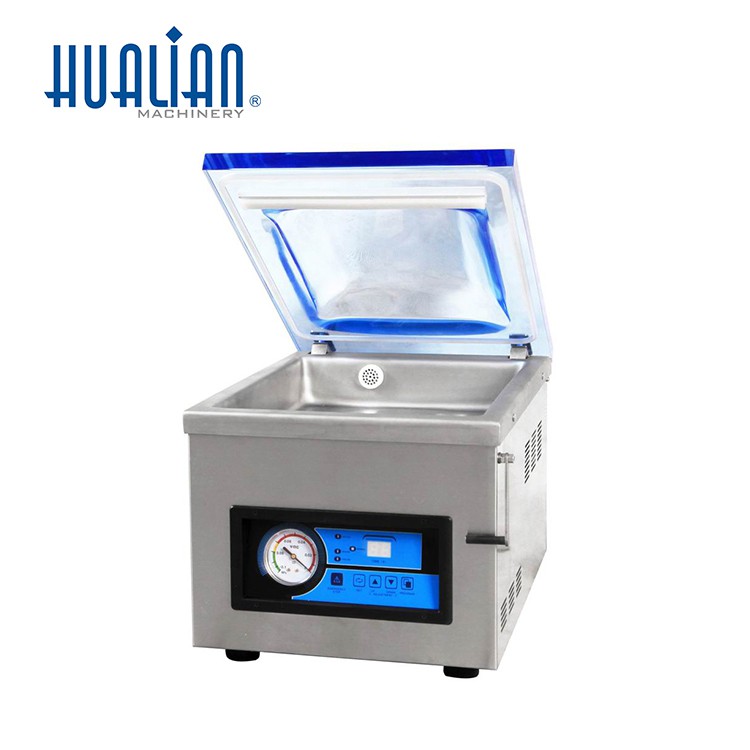 Vacuum Sealer plastik Otomatis HVC 260T 1A Hualian mesin kemasan sedot udara