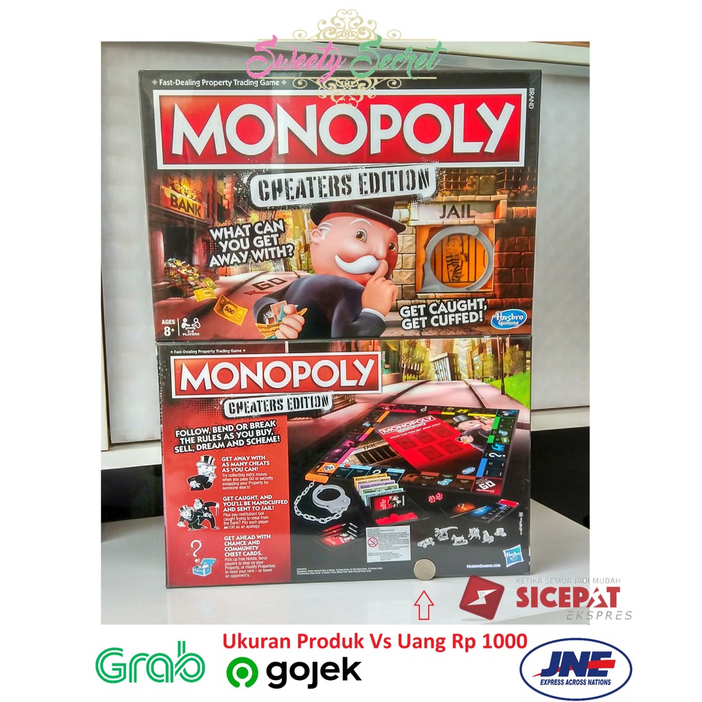 Mainan Anak Monopoly Cheaters Edition Monopoli