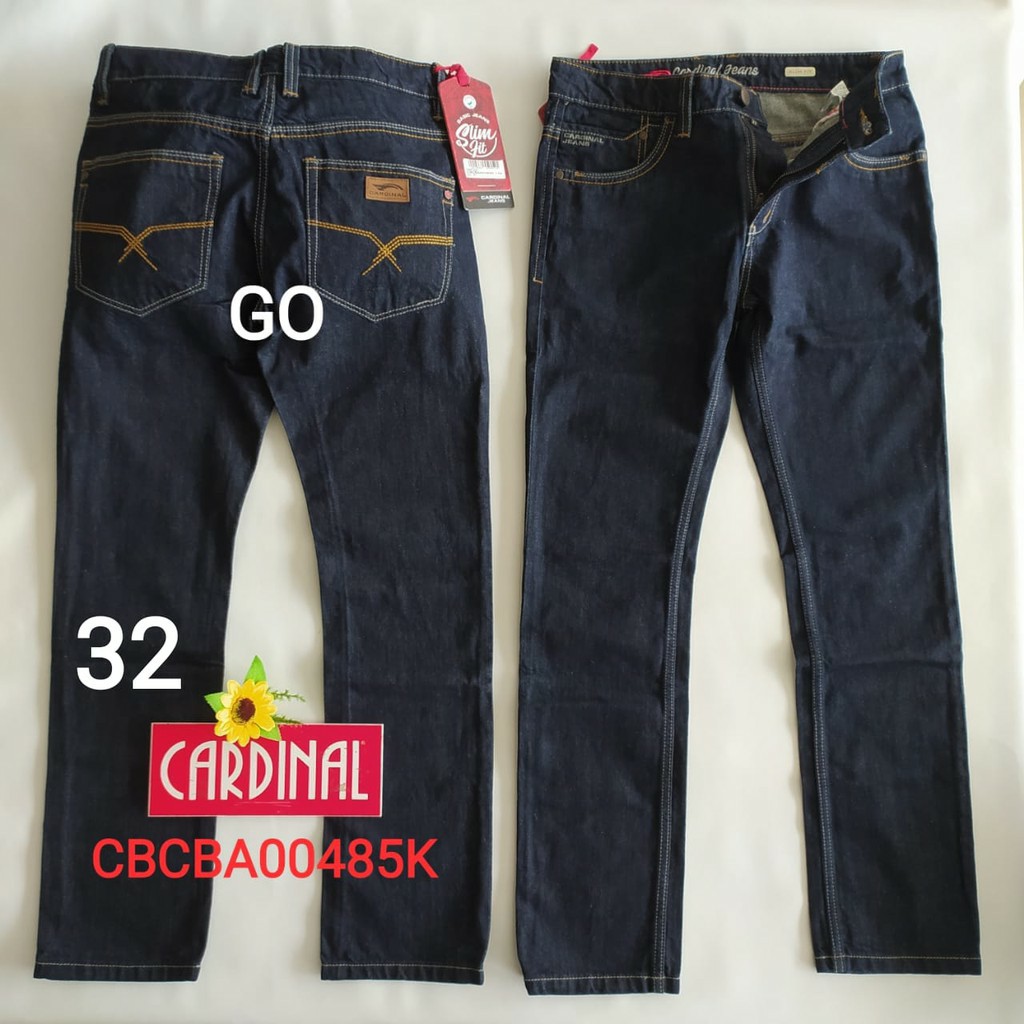 gos  32 CARDINAL CBCBA Celana Panjang Jeans Reguler Fit Slim Fit Straight Slim Bawahan Laki Dewasa