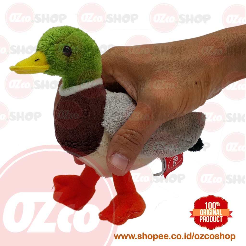 Boneka Hewan Bebek Mallard Duck Original Ozco Soz111 Shopee