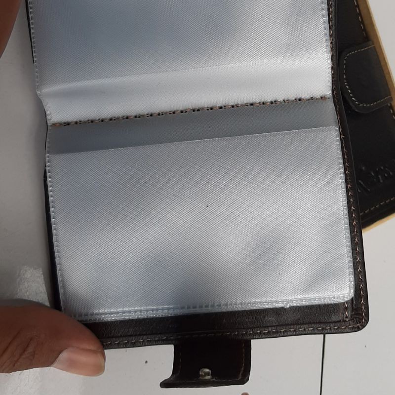 Dompet kartu 18 slot kulit asli Card holder premium