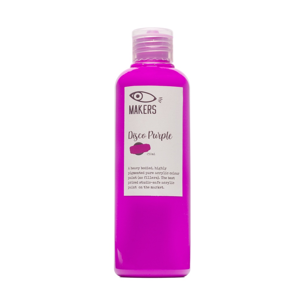 

Disco Purple Acrylic Neon Paint 250ml by MAKERS