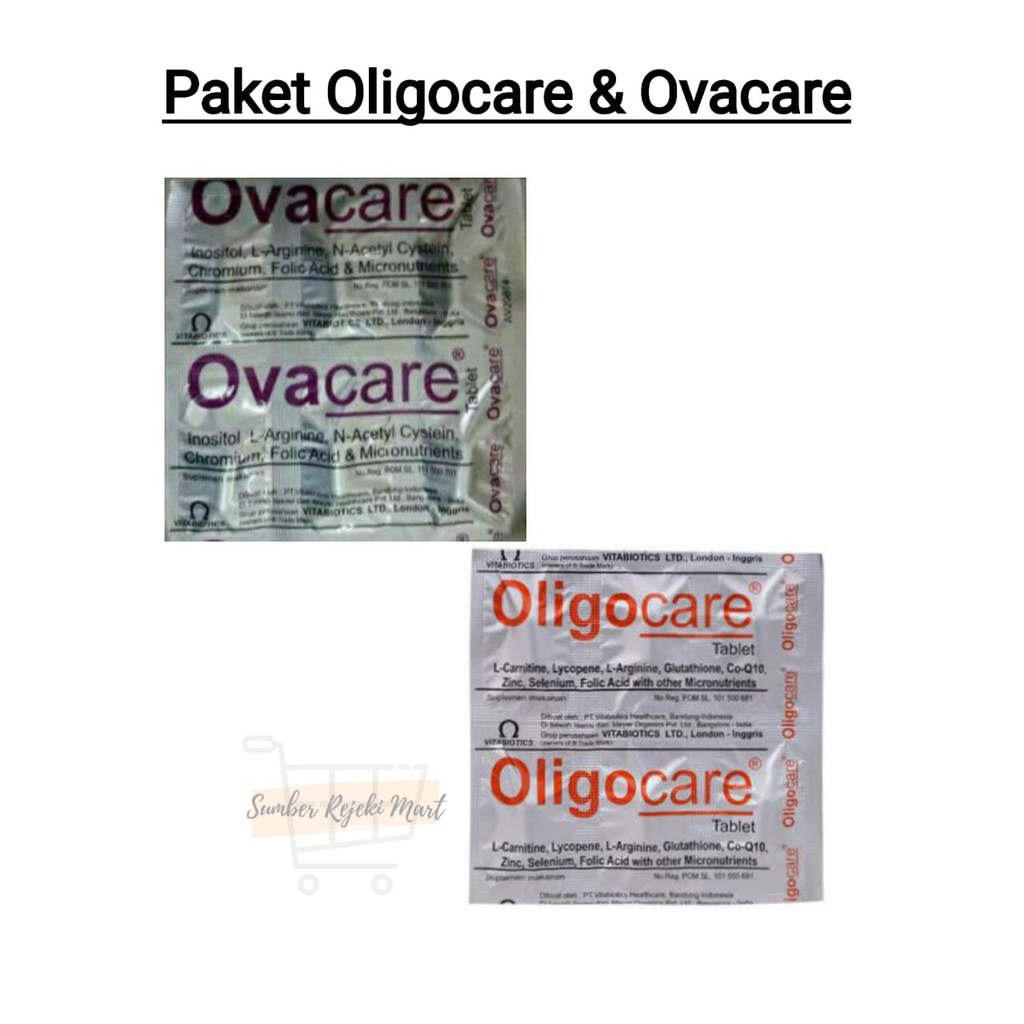 PAKET OLIGOCARE DAN OVACARE ECER (Vitamin Penyubur / Nutrisi Promil / Program Hamil)