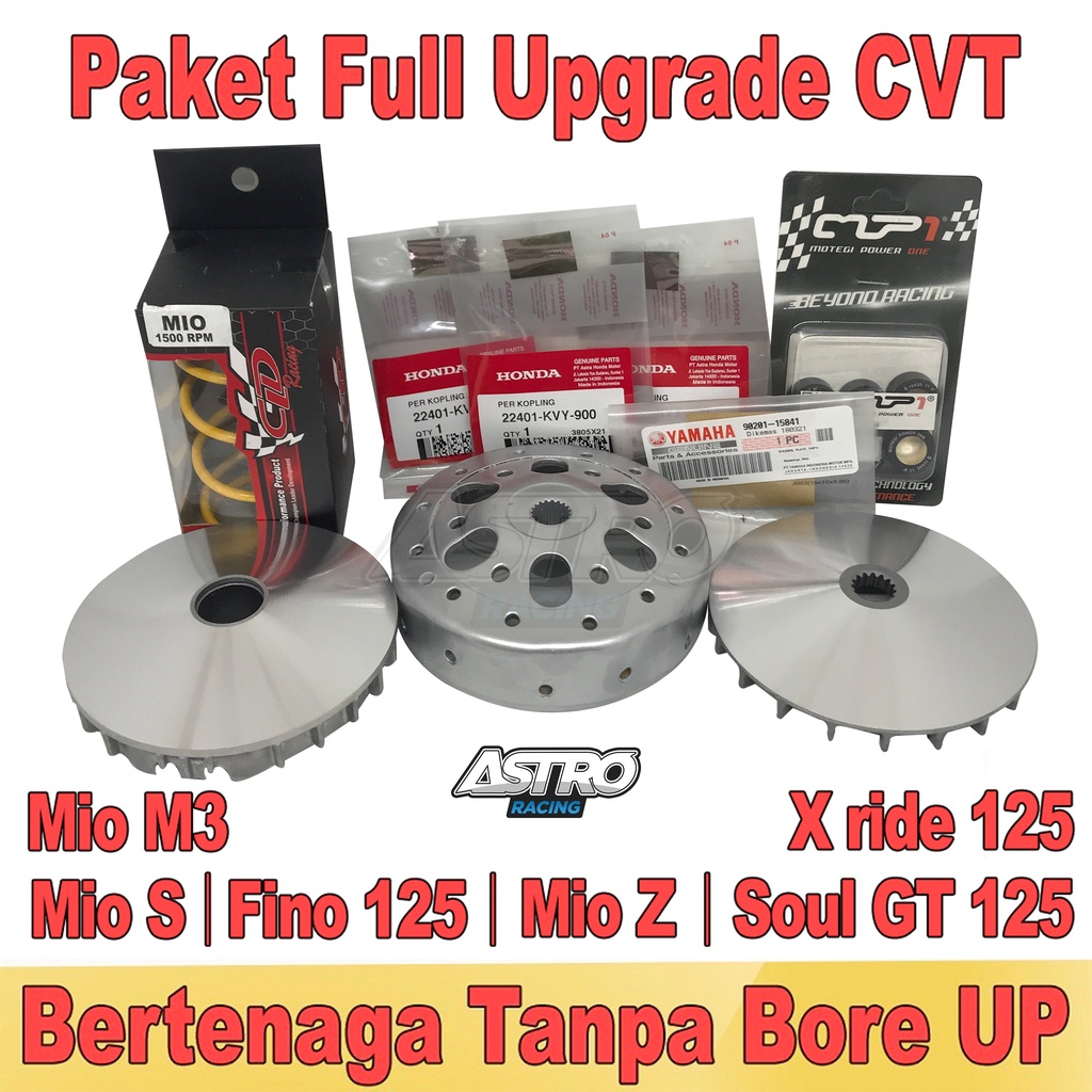 Jual FULL Upgrade CVT Mio M3 Mio Soul GT 125 FINO 125 Mio Z X Ride 125