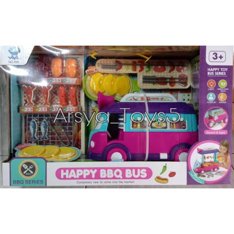 Mainan Baru Kids Happy Bus BBQ